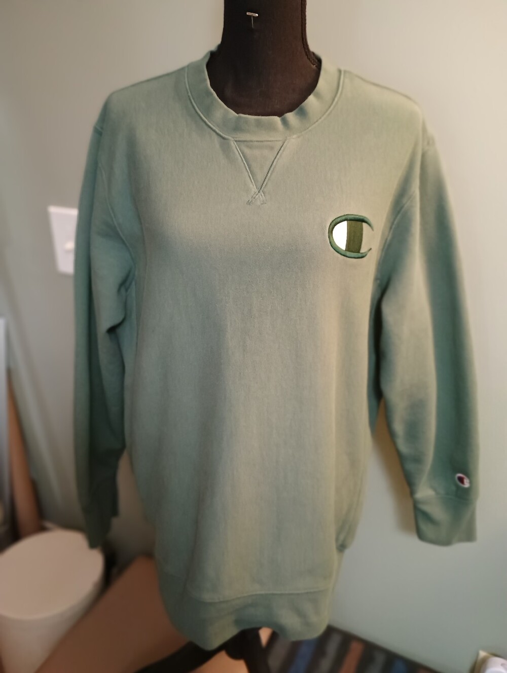 Vintage, XL, Dark Green, Champion Sweatshirt